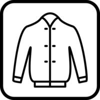 Vektorsymbol für stilvolle Jacke vektor