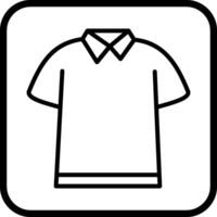 Poloshirt-Vektorsymbol vektor