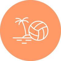 Beachvolleyball-Vektorsymbol vektor