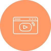 Video-Streaming-Vektorsymbol vektor