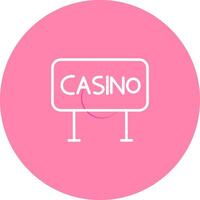 Casino-Zeichen-Vektor-Symbol vektor