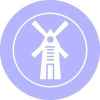 Symbol für Windmühlenvektor vektor