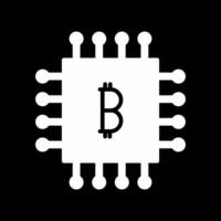 bitcoin chip vektor ikon