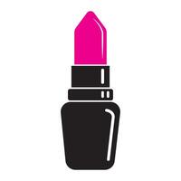 Lippenstift Symbol Logo Vektor Design Vorlage