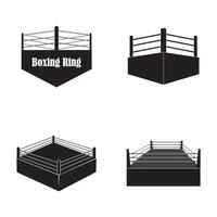 boxning ringa ikon logotyp vektor design mall