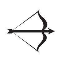 Pfeil Bogen Symbol Logo Vektor Design Vorlage