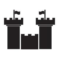 Festung Symbol Logo Vektor Design Vorlage