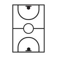 basketboll domstol ikon logotyp vektor design mall