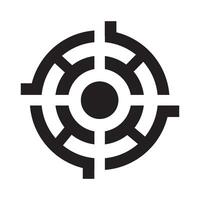 mål noggrannhet ikon logotyp vektor design mall