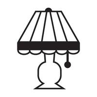 Nacht Lampe Symbol Logo Vektor Design Vorlage