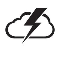 stürmisch Wetter Symbol Logo Vektor Design Vorlage