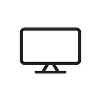 Bildschirm eben LED Monitor Symbol Vektor Design Vorlagen