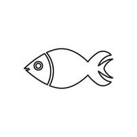 Fisch Symbol Vektor Design Vorlage