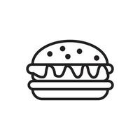 Hamburger Symbol Vektor Design Vorlagen