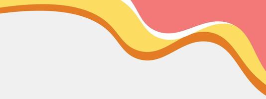 abstrakt rost röd och orange baner mall med dynamisk bakgrund kurva former. modern röd, orange företag webinar baner design för webb, bakgrund, broschyr, hemsida, landning sida, presentation vektor