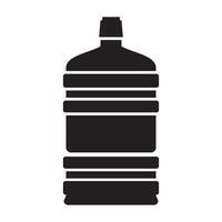liter och flaska ikon vektor design mall
