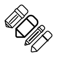 Bleistift Symbol Vektor Design Vorlagen
