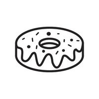 Donuts Symbol Vektor Design Vorlagen einfach