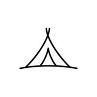 Zelt Symbol Vektor Design Vorlagen