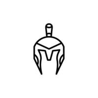 spartanisch Krieger Helm Symbol Vektor Design Vorlagen