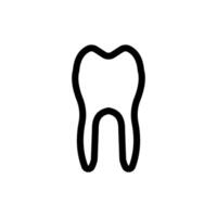 Zahn Symbol Vektor Design Vorlagen