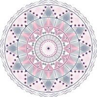 en cirkulär design med en rosa och blå mönster vektor