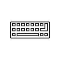 tangentbord ikon vektor design mall