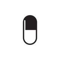 Kapseln und Tabletten Symbol Vektor Design Vorlage