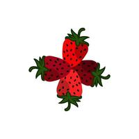 Erdbeere Symbol Design Vektor Vorlagen