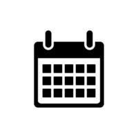 Kalender-Icon-Vektor-Design-Vorlage vektor