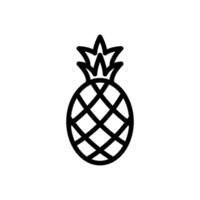 Ananas Symbol Design Vorlagen einfach vektor