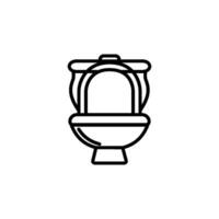 Toilette Symbol Vektor Design Vorlage