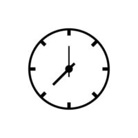 Uhr und Uhr Zeit Symbol Vektor Design Vorlage