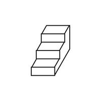 Treppe Symbol Vektor Design Vorlage