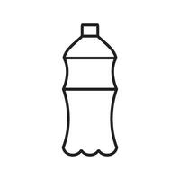 liter och flaska ikon vektor design mall