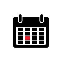 Kalender-Icon-Vektor-Design-Vorlage vektor