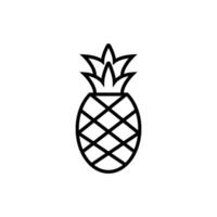 Ananas Symbol Design Vorlagen einfach vektor