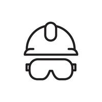Sicherheit Helm Symbol Vektor Design Vorlagen