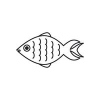 Fisch Symbol Vektor Design Vorlage