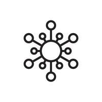 Molekül Symbol Vektor Design Vorlage