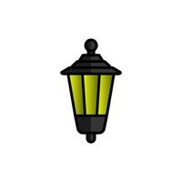 trädgård lampa ikon vektor design mallar enkel