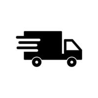 schnell Versand Lieferung LKW Symbol Vektor Design Vorlagen