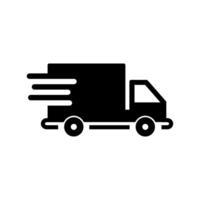 schnell Versand Lieferung LKW Symbol Vektor Design Vorlagen