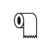 Toilette Gewebe Symbol Vektor Design Vorlagen
