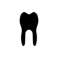 Zahn Symbol Vektor Design Vorlagen