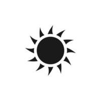 Sol ikon vektor design mall