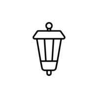 Garten Lampe Symbol Vektor Design Vorlagen einfach