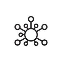 Molekül Symbol Vektor Design Vorlage