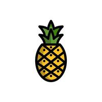 Ananas Symbol Design Vorlagen einfach vektor