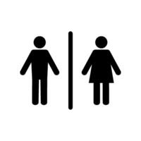 Toilette Symbol Vektor Design Vorlagen